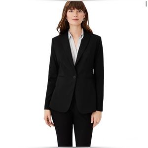 🖤 NWT Petite Long One-Button Blazer In Bi-Stretch - Black 🖤